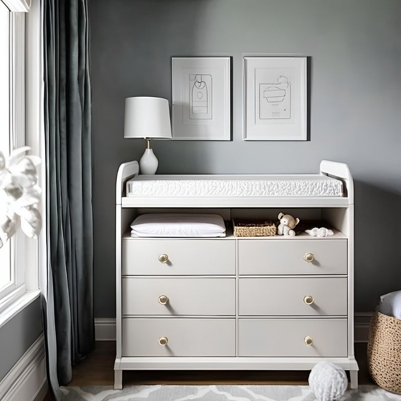 Nest & Nurture - Classic Grey Changing Table