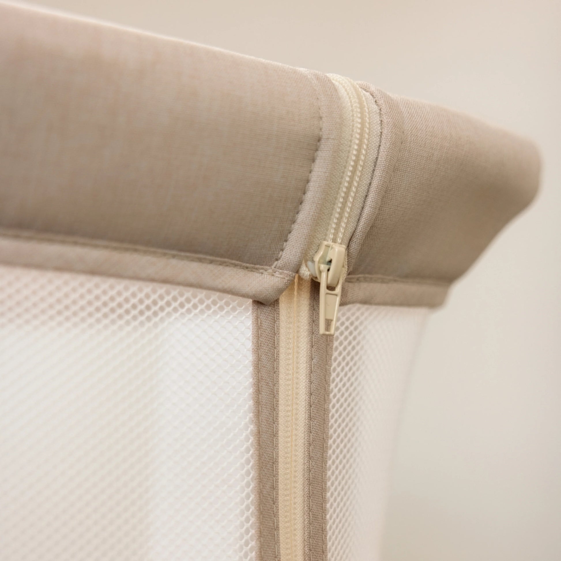 Obaby Cloud Bedside Crib - Oatmeal - Dreamy Nursery