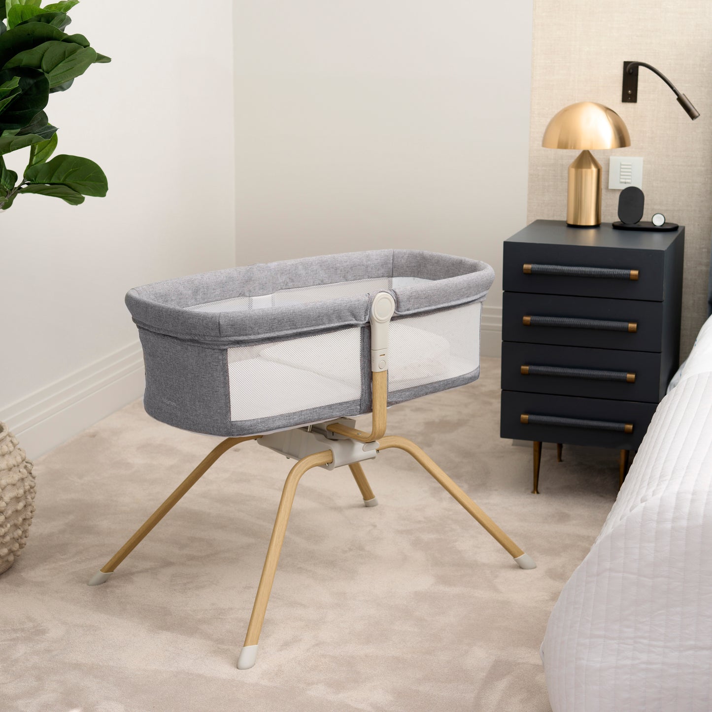 Air Motion Gliding Crib – Slate