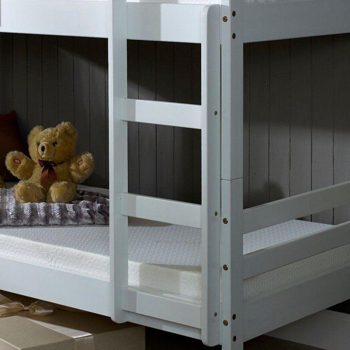 Amani Durham Bunk Bed - White-Dreamy Nursery