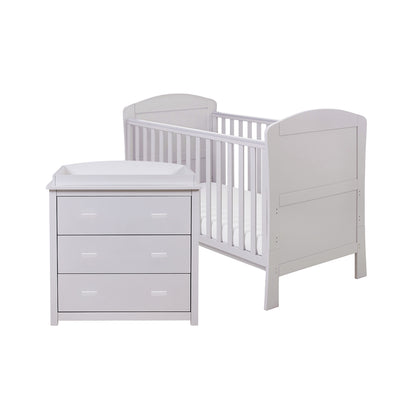 Aston 2 Piece Nursery Room Set - Grey