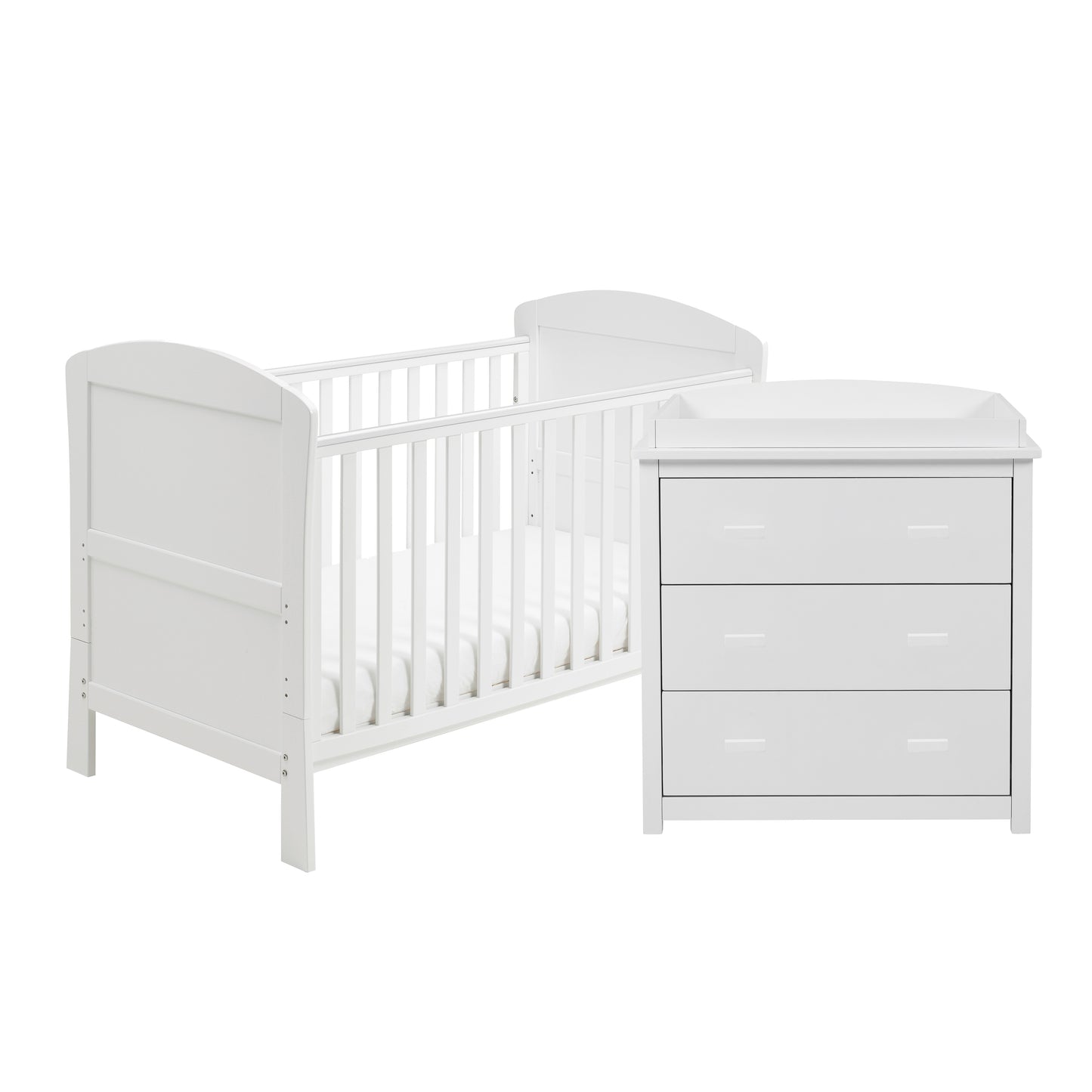 Aston 2 Piece Nursery Room Set - White