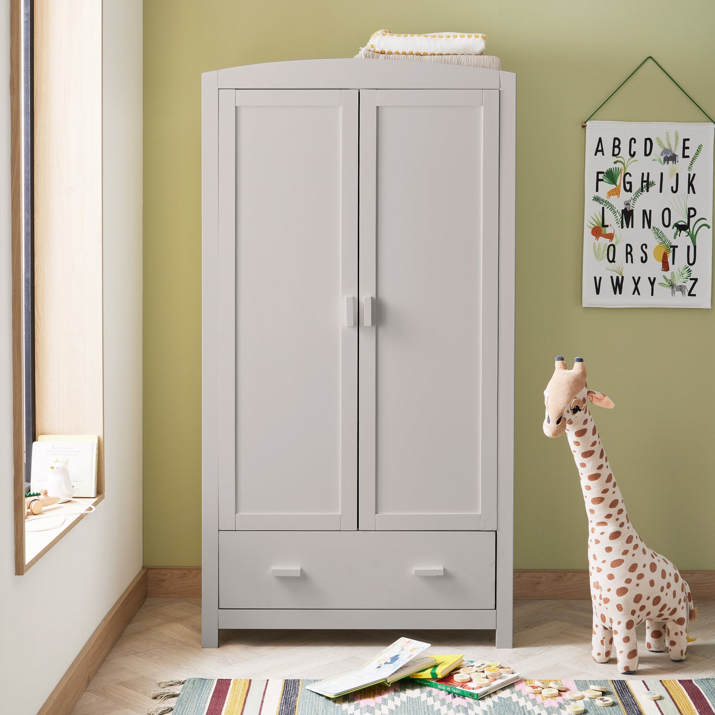 Aston 3 Piece Nursery Room Set - Grey