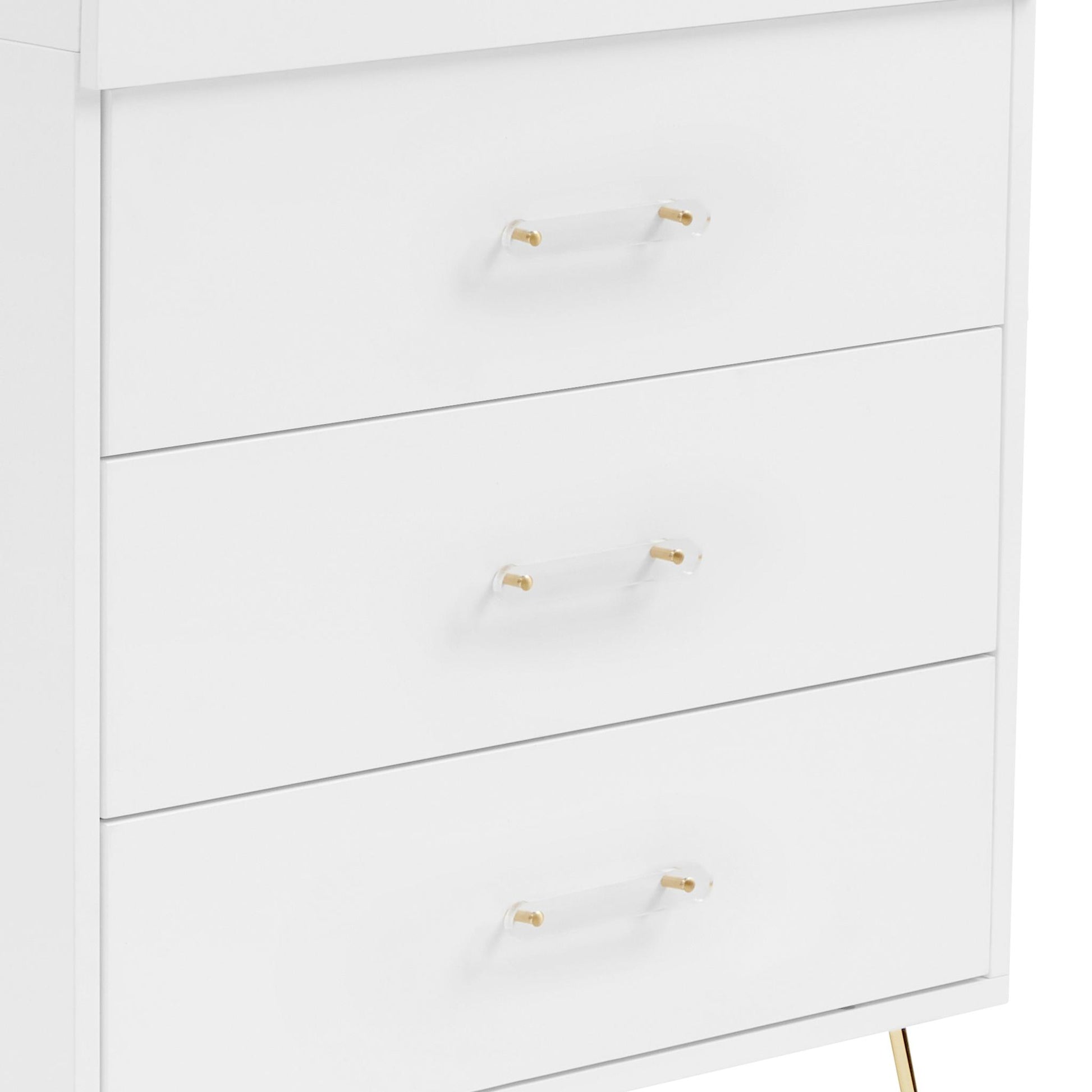 Babymore Kimi Acrylic 3 Piece Nursery Room Set - White-Dreamy Nursery