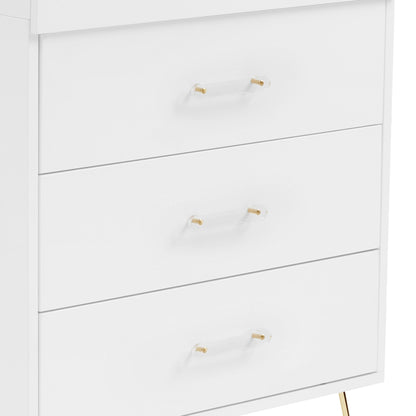 Babymore Kimi Acrylic 3 Piece Nursery Room Set - White-Dreamy Nursery