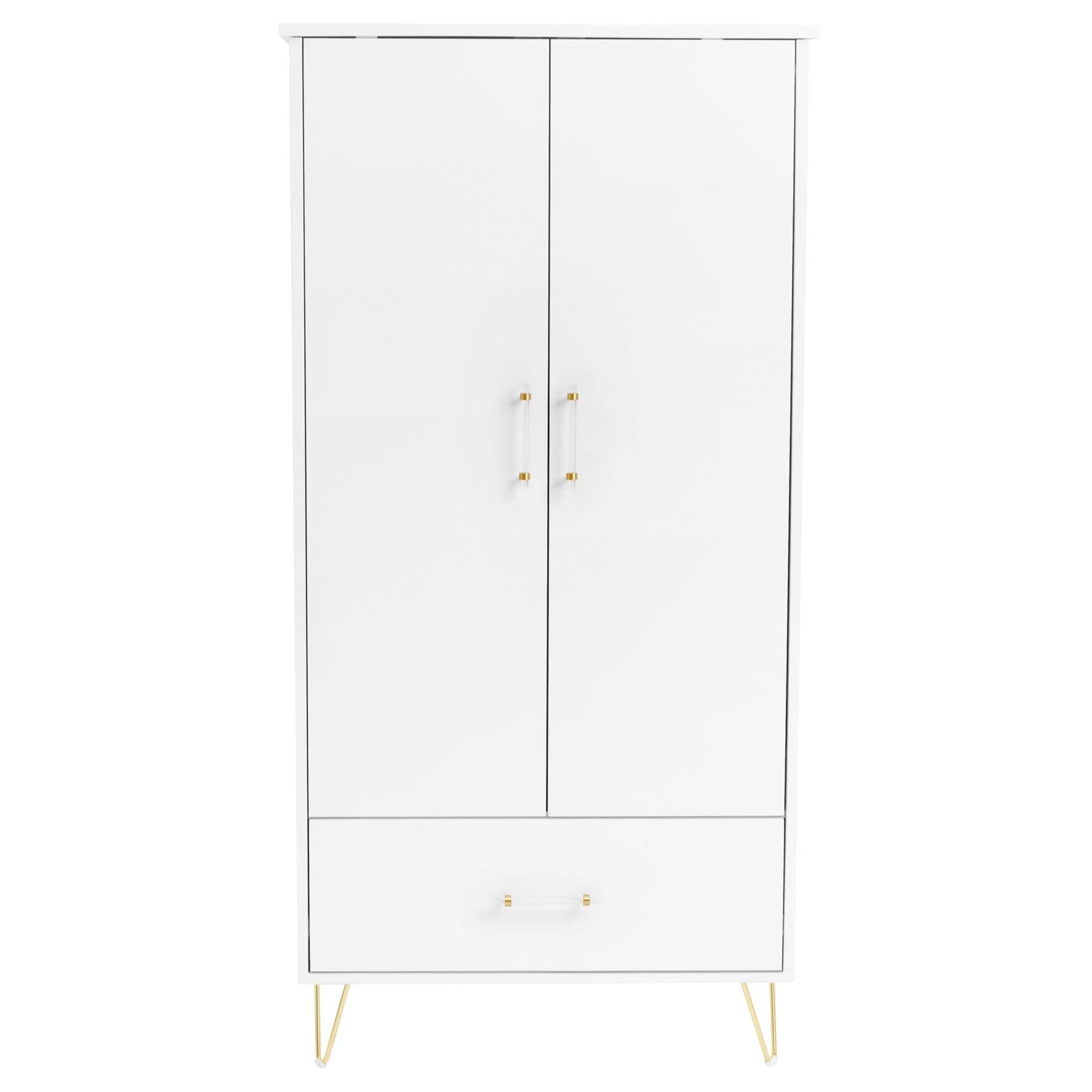 Babymore Kimi Acrylic 3 Piece Nursery Room Set - White-Dreamy Nursery