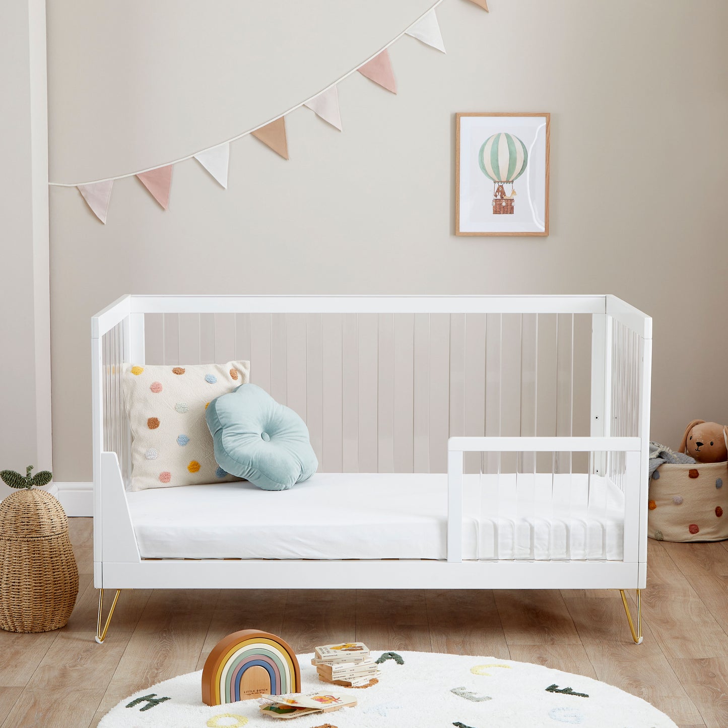 Kimi Acrylic Cot Bed