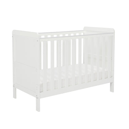 Babymore Caro Urban Mini Cot Bed - White