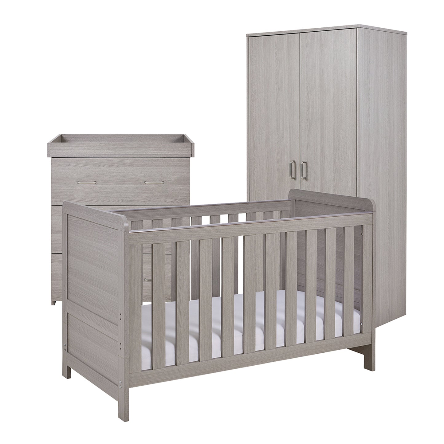 Caro 3 Piece Nursery Furniture Set – Grey Wash