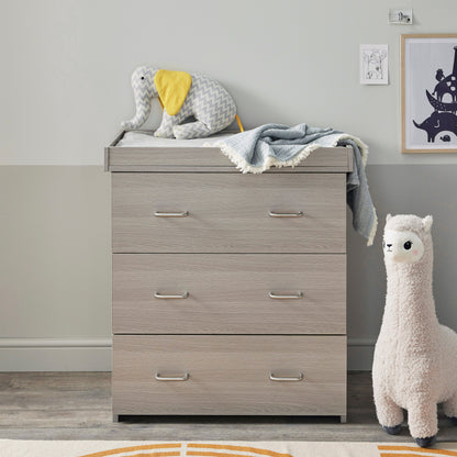 Babymore Caro Nursery Chest Changer - Grey Wash