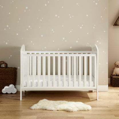 Aston Drop Side Cot Bed – White