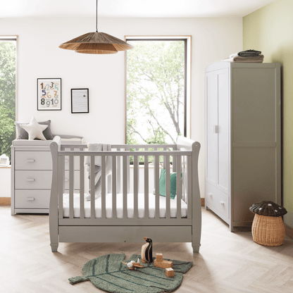 Babymore Eva Mini 3 Piece Nursery Room Set - Grey