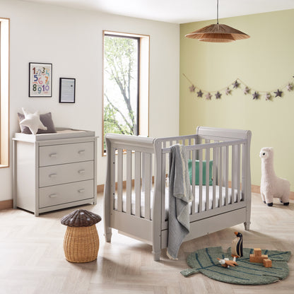 Babymore Eva Mini 2 Piece Nursery Room Set - Grey