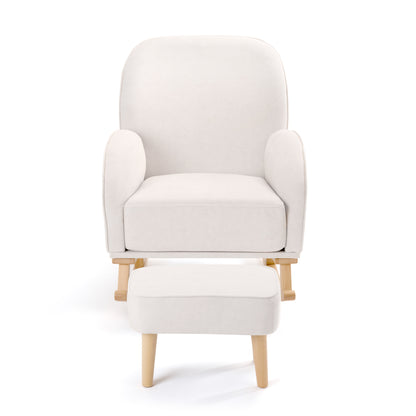 Freya Nursing Chair with Footstool – Cream