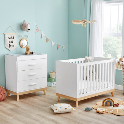 Mona 2 Piece Nursery Furniture Set – White