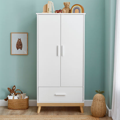 Mona Nursery Wardrobe - White