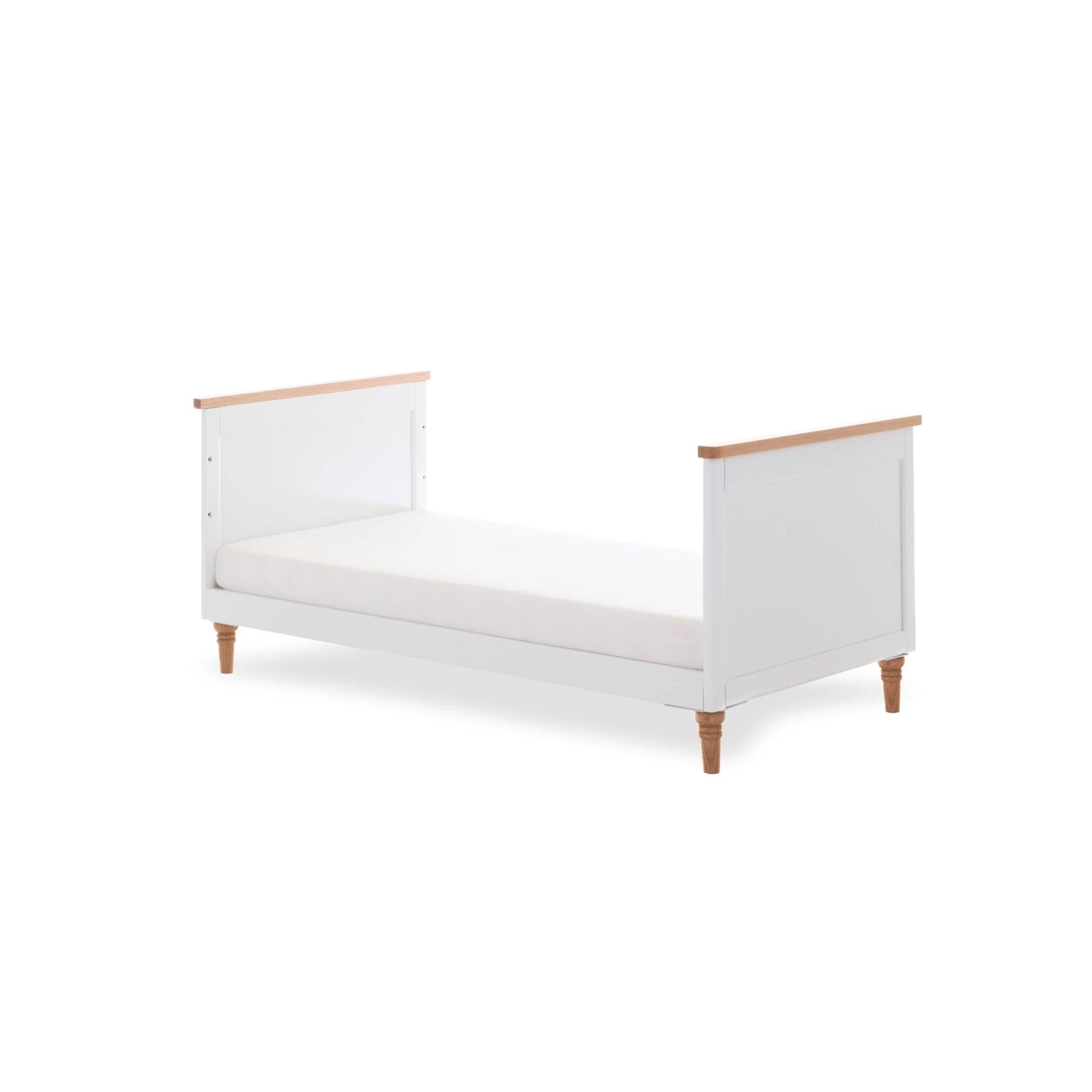 Obaby Orla Cot Bed - White with Oak-Dreamy Nursery