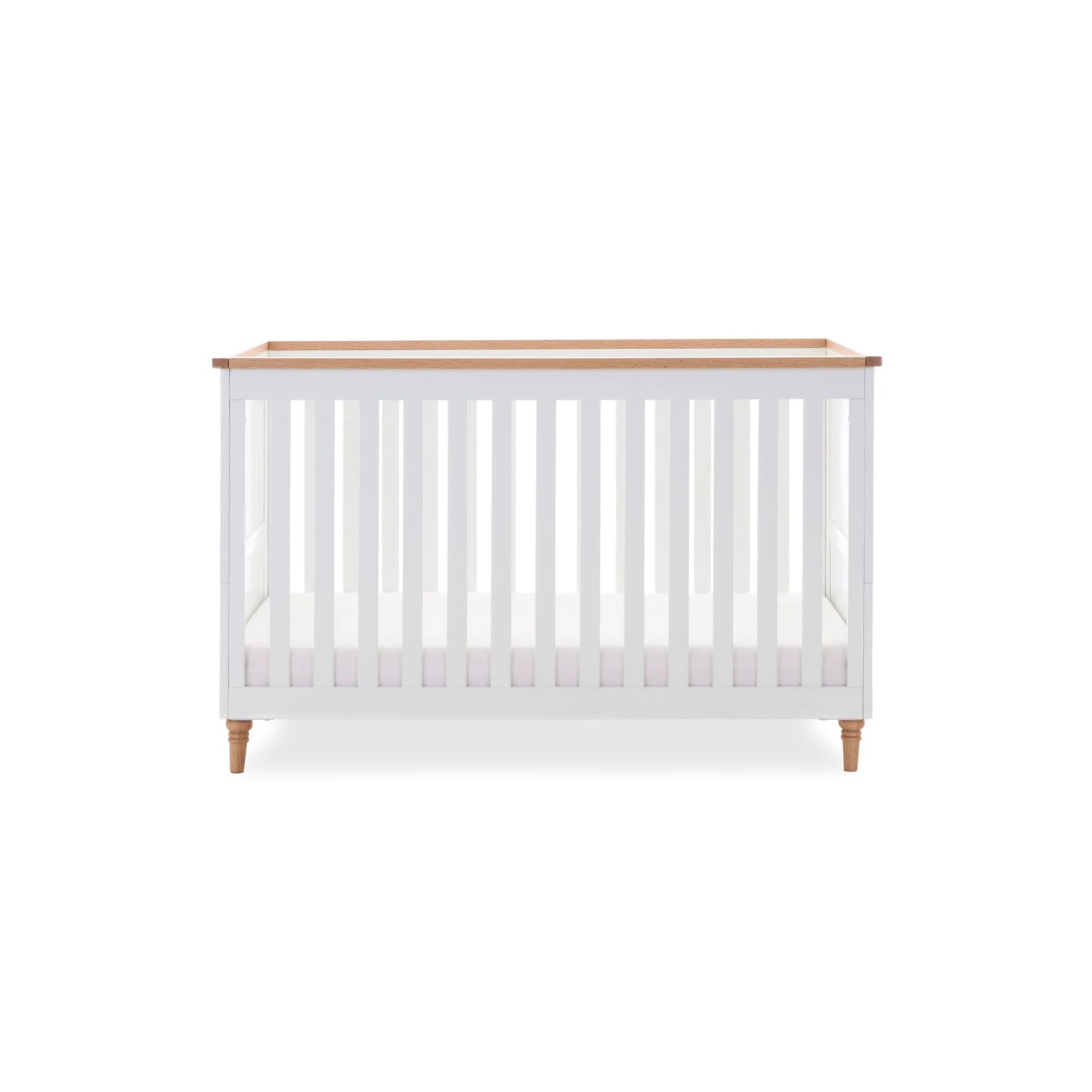 Obaby Orla Cot Bed - White with Oak-Dreamy Nursery