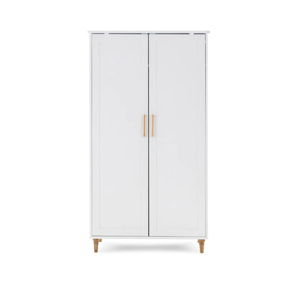 Obaby Orla Double Wardrobe - White with Oak-Dreamy Nursery