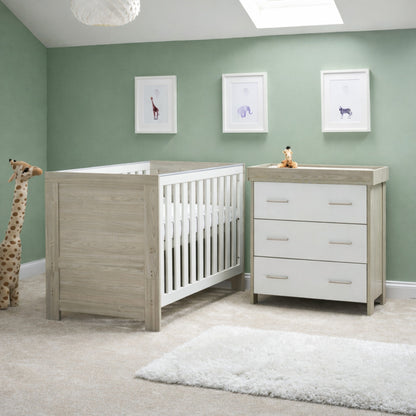 Obaby Nika Mini 3 Piece Room Set - Grey Wash & White