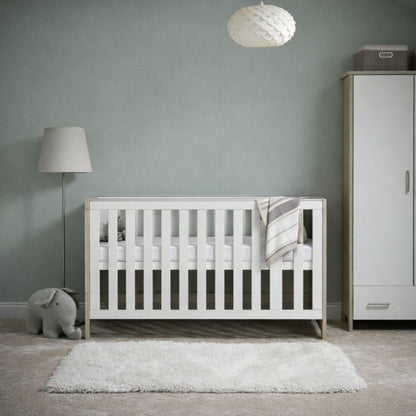 Obaby Nika Mini 3 Piece Room Set - Grey Wash & White