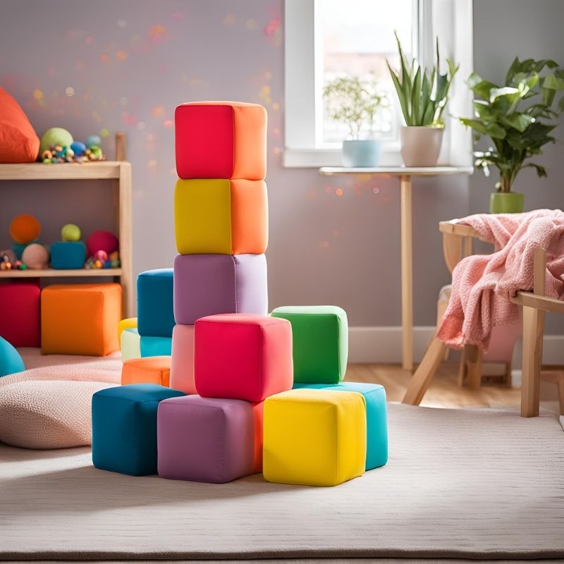 Laugh & Play - Stackable Soft Play Cubes