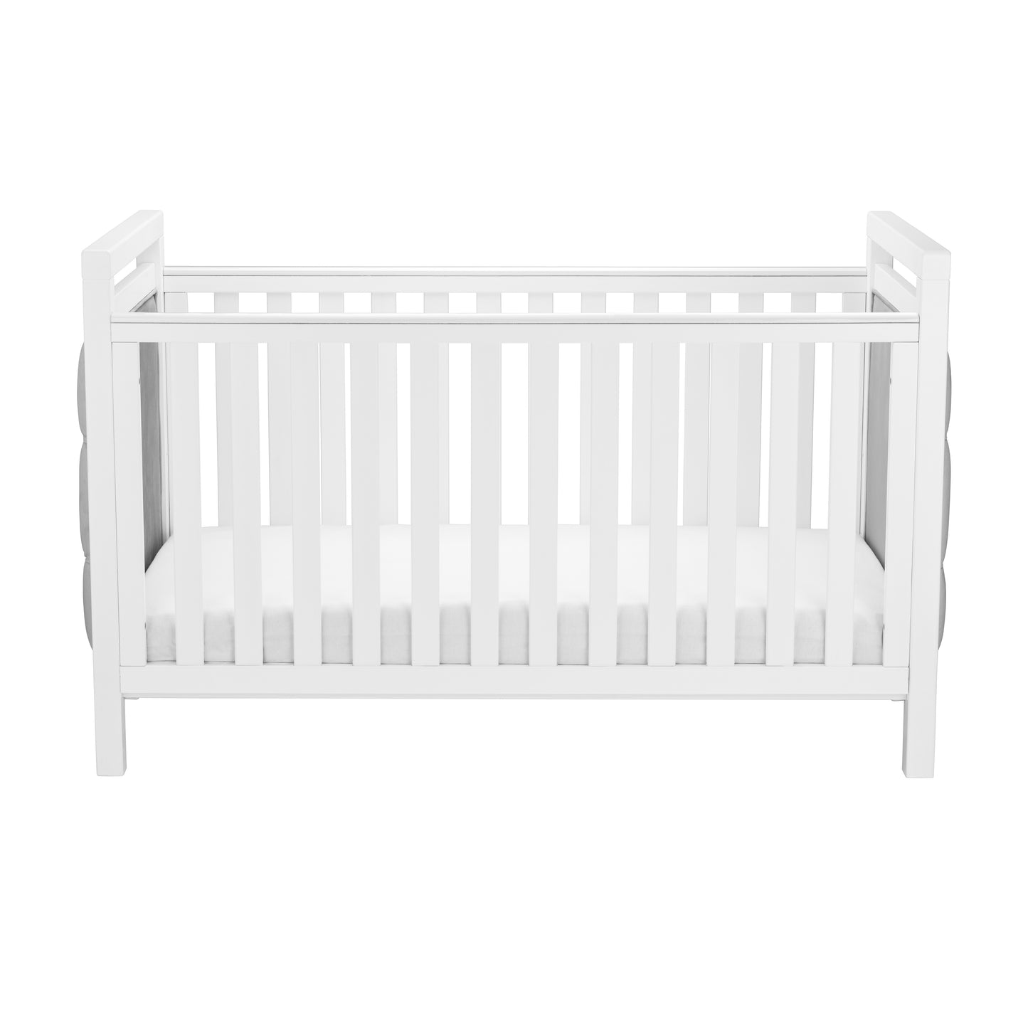 Babymore Velvet Deluxe 3 Piece Nursery Room Set - White