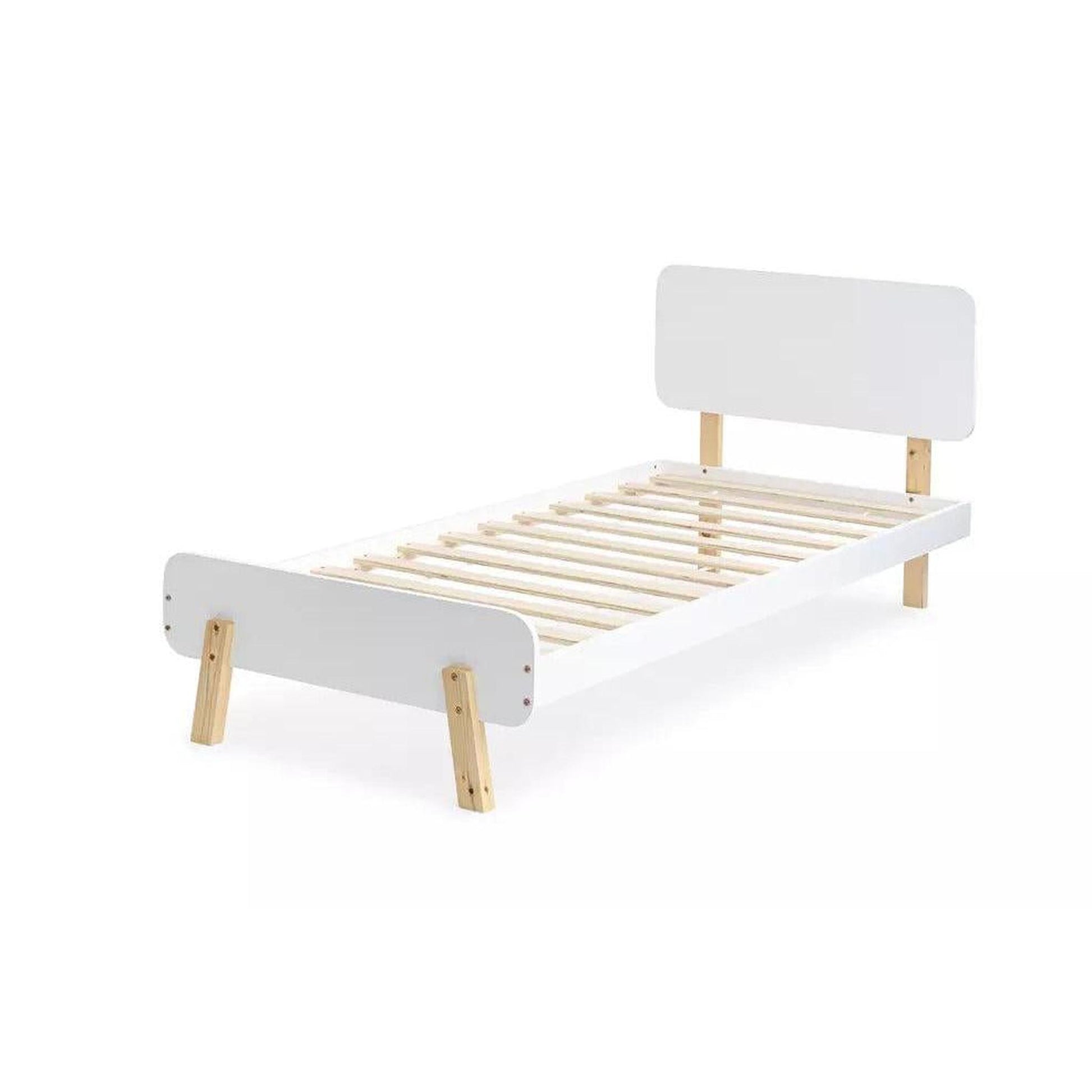 Amani Atlantic Single Bed - White-Dreamy Nursery