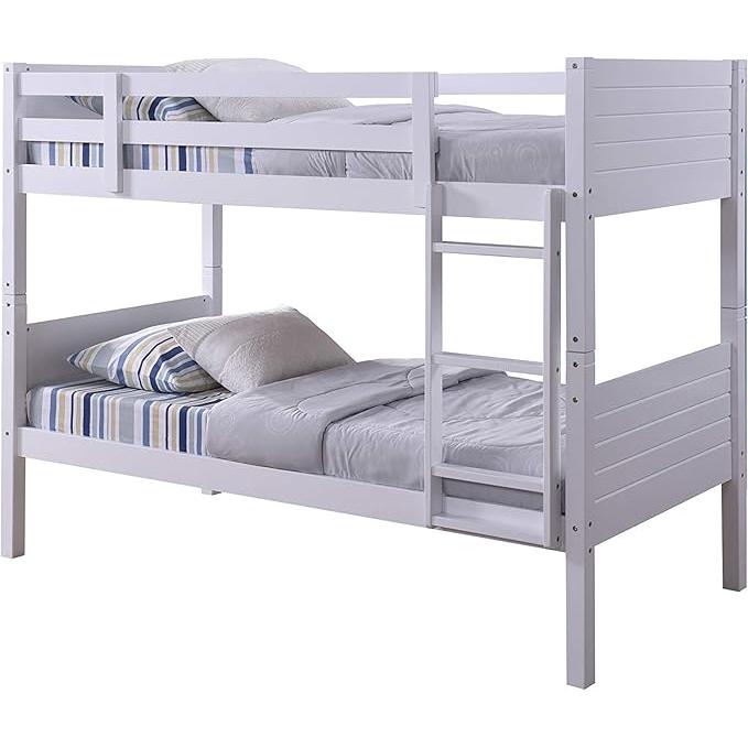 Amani Bedford Bunk Bed - White-Dreamy Nursery