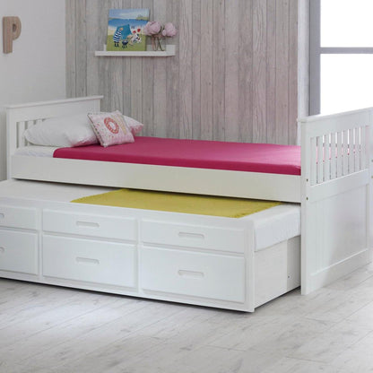 Amani Captains Underbed - White-Dreamy Nursery