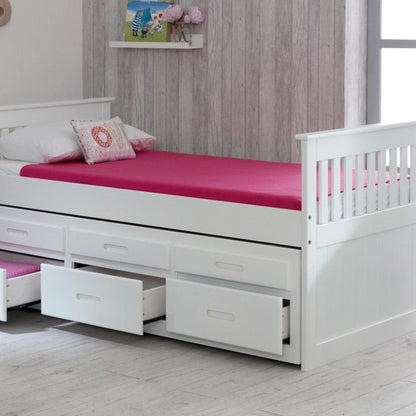 Amani Captains Underbed - White-Dreamy Nursery