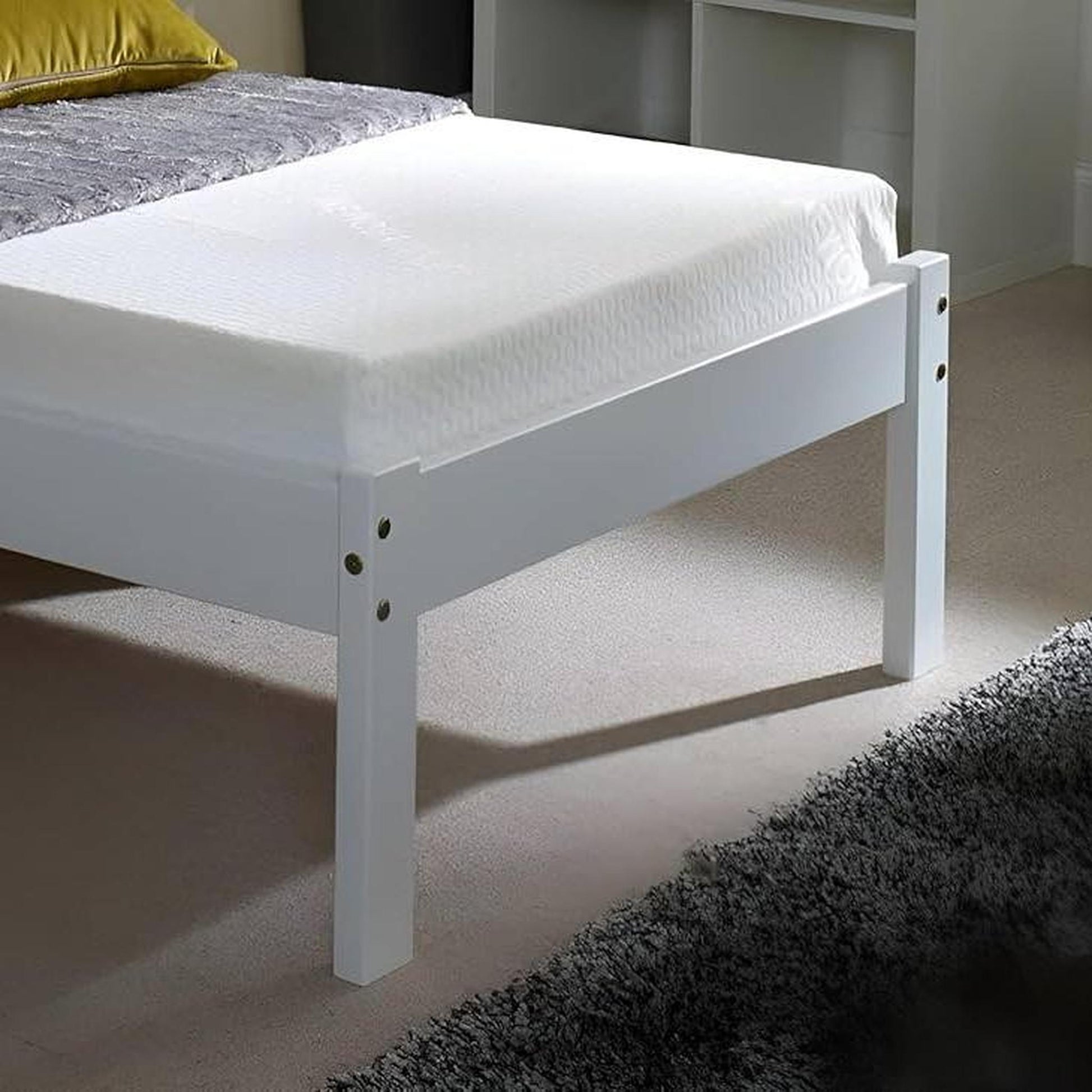 Amani Clifton Single Bed - White-Dreamy Nursery