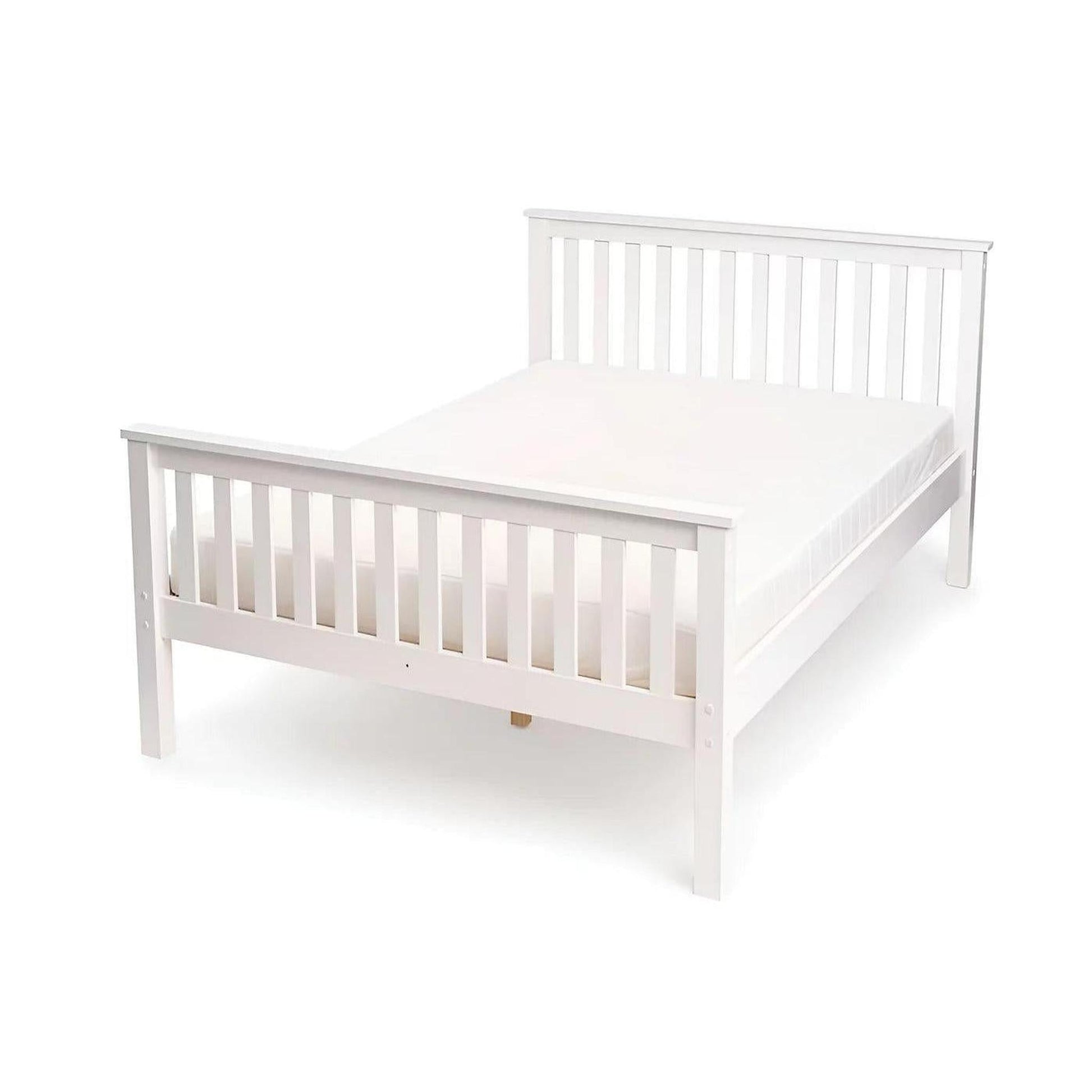 Amani Devon Single Bed - White-Dreamy Nursery