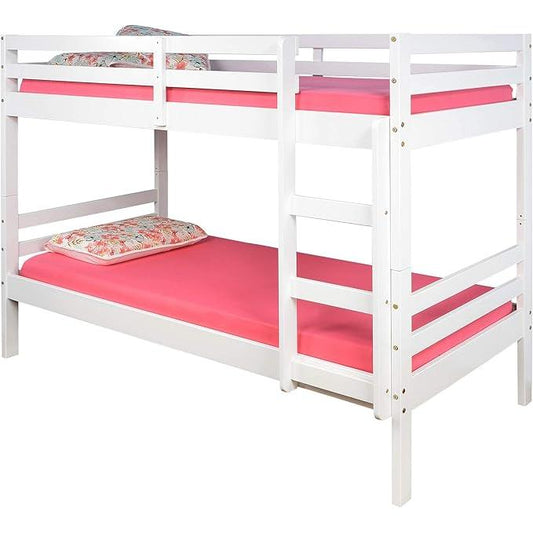 Amani Durham Bunk Bed - White-Dreamy Nursery