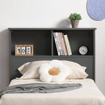 Amani Easton Single Shelf Bed - Grey-Dreamy Nursery