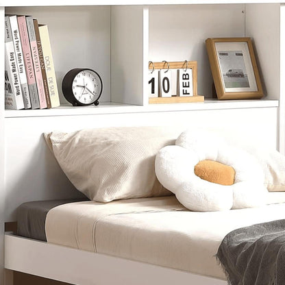 Amani Easton Single Shelf Bed - White-Dreamy Nursery