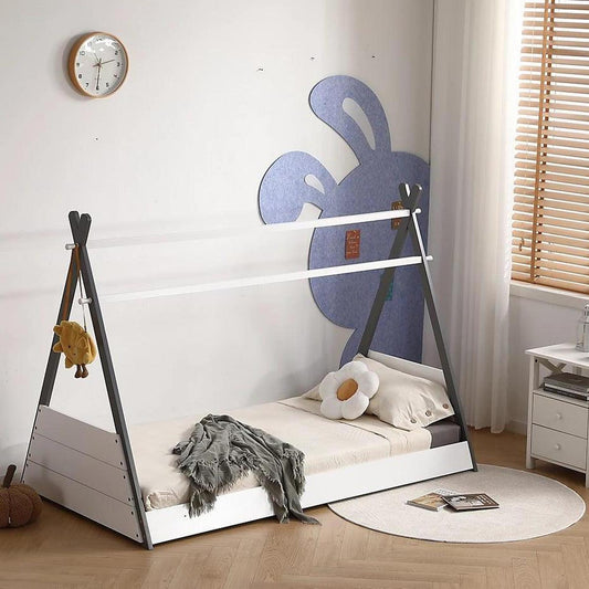 Amani Exeter Teepee Bed - Grey & White-Dreamy Nursery