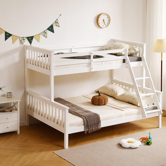 Amani Hannah Triple Bunk Bed - White (3ft over 4ft)-Dreamy Nursery