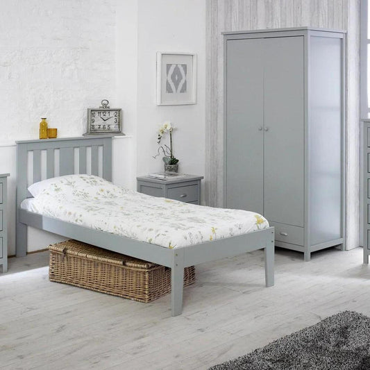 Amani Kingston Single Bed - Grey-Dreamy Nursery