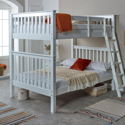 Amani Malvern Bunk Bed (4ft) - White-Dreamy Nursery
