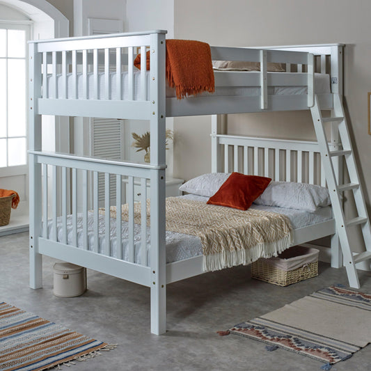 Amani Malvern Bunk Bed (4ft) - White-Dreamy Nursery