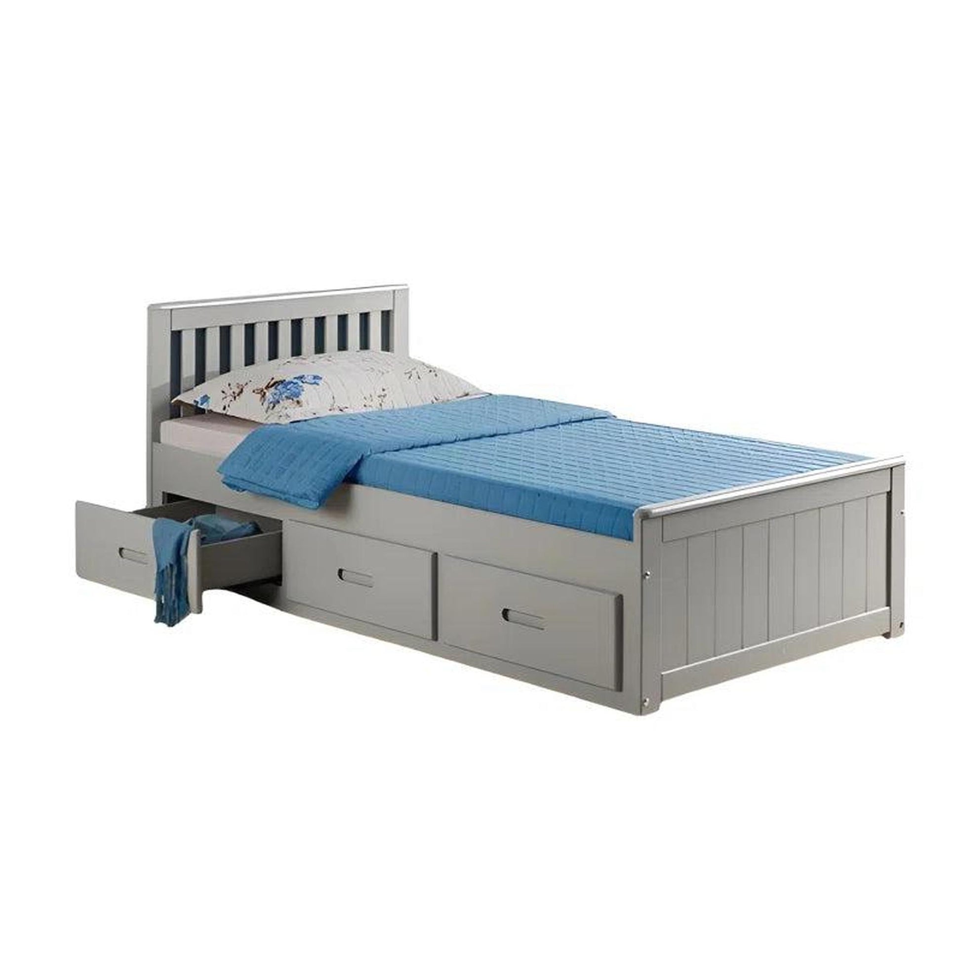 Amani Mission Single Bed - Grey-Dreamy Nursery