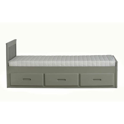 Amani Mission Single Bed - Grey-Dreamy Nursery