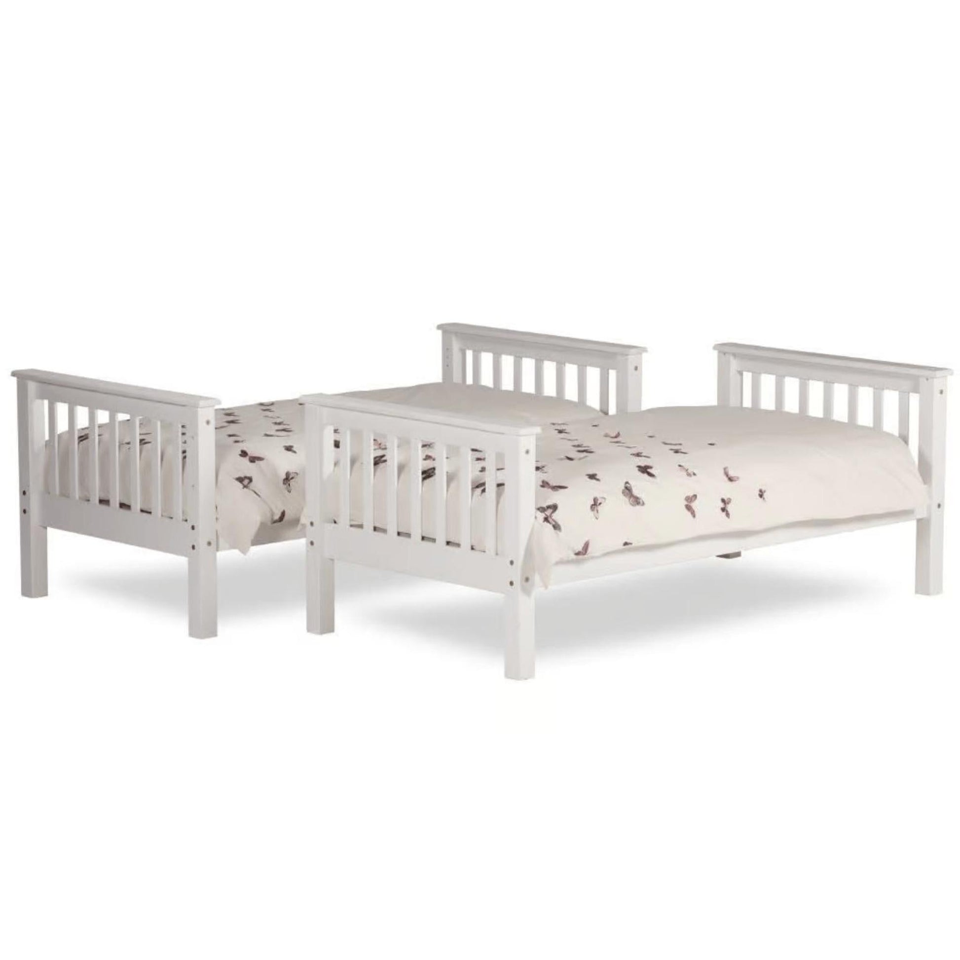 Amani Oxford Bunk Bed - White-Dreamy Nursery