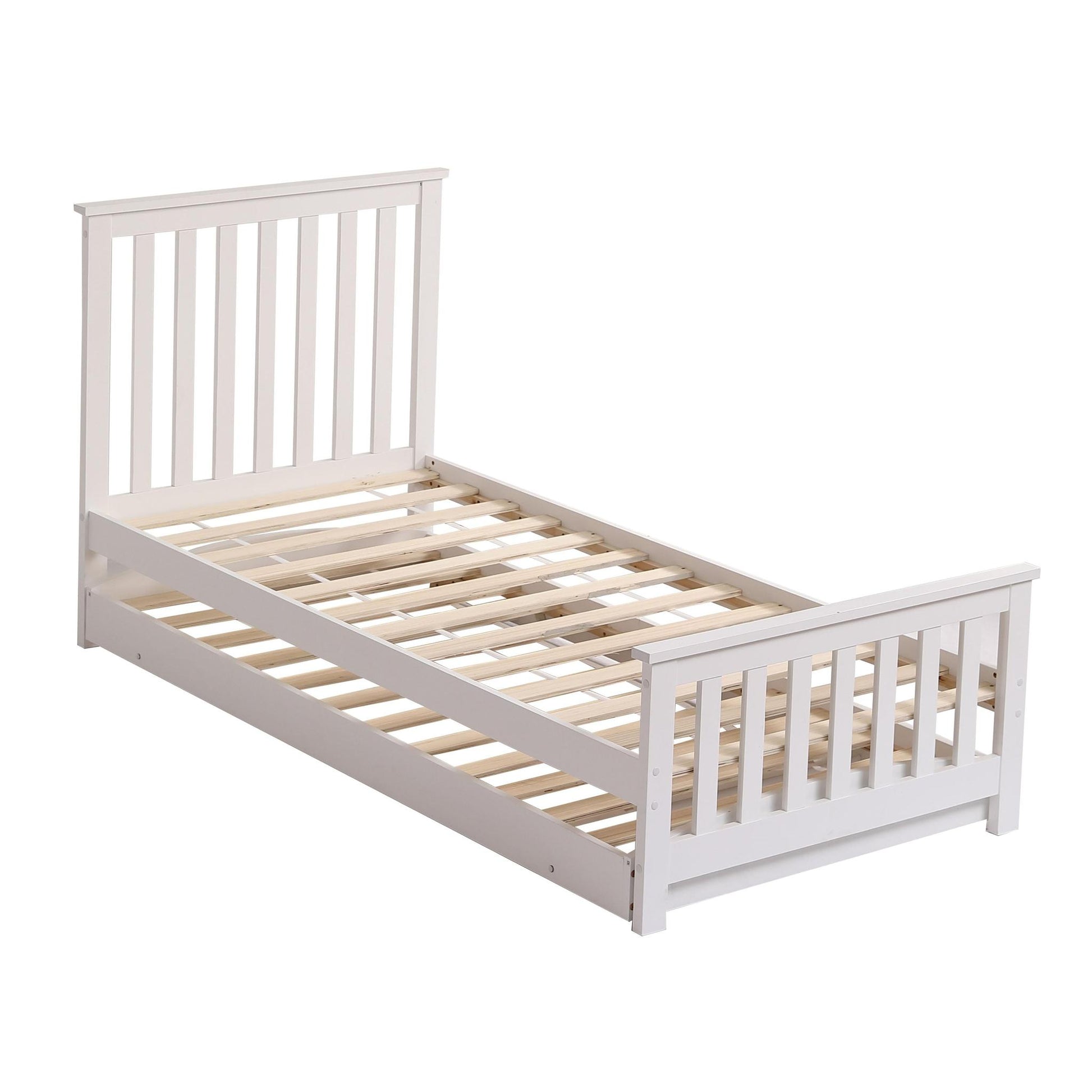 Amani Oxford Single Bed - White-Dreamy Nursery