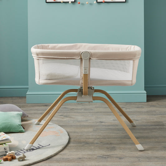 Babymore Air Motion Gliding Crib – Cream-Dreamy Nursery