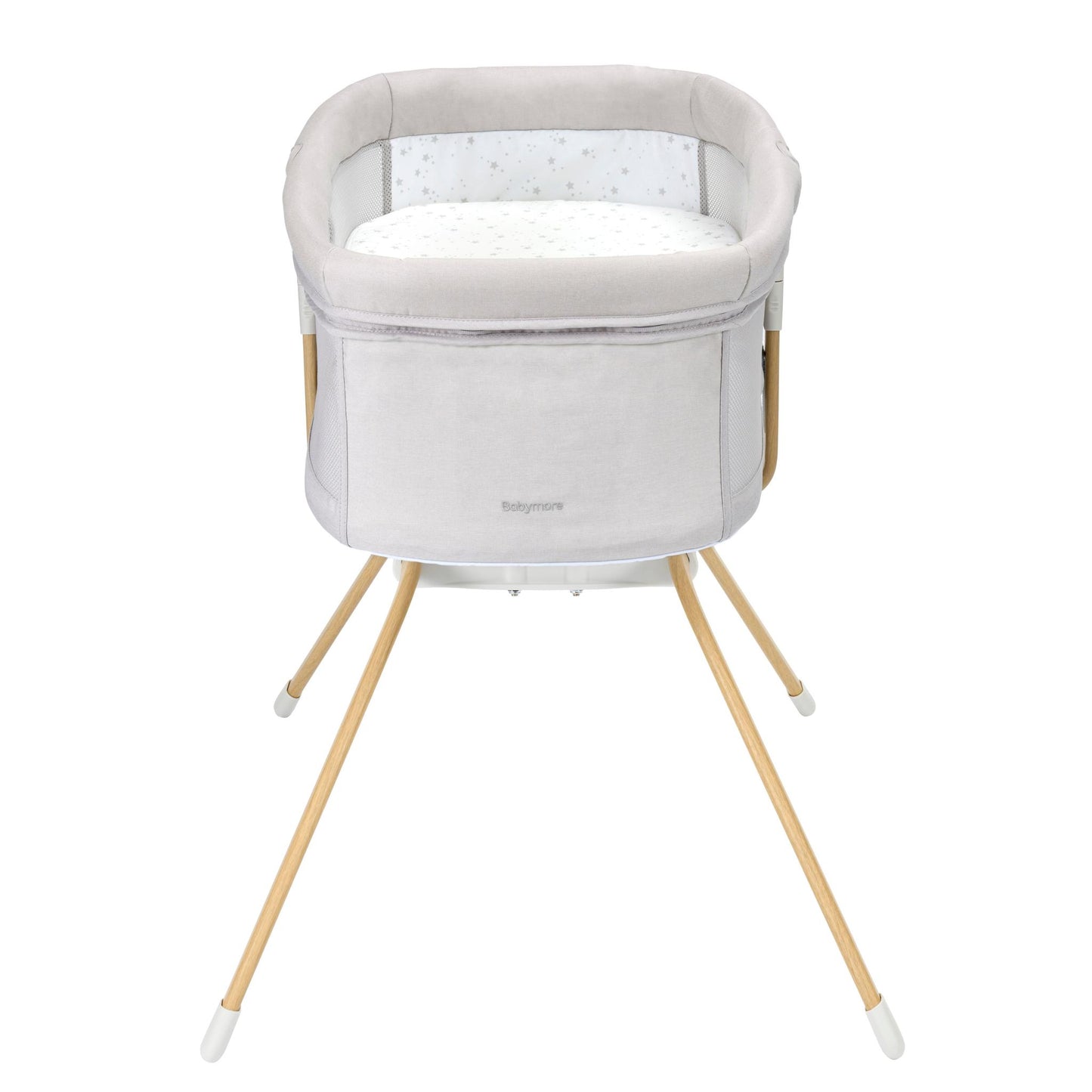 Babymore Air Motion Gliding Crib – Grey-Dreamy Nursery