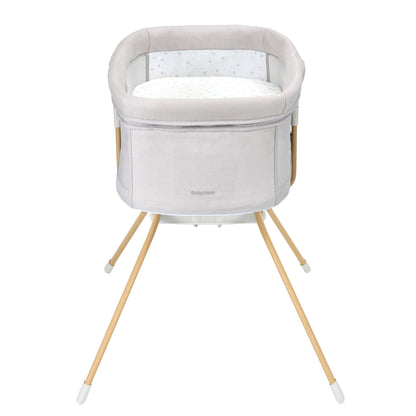Babymore Air Motion Gliding Crib – Grey-Dreamy Nursery