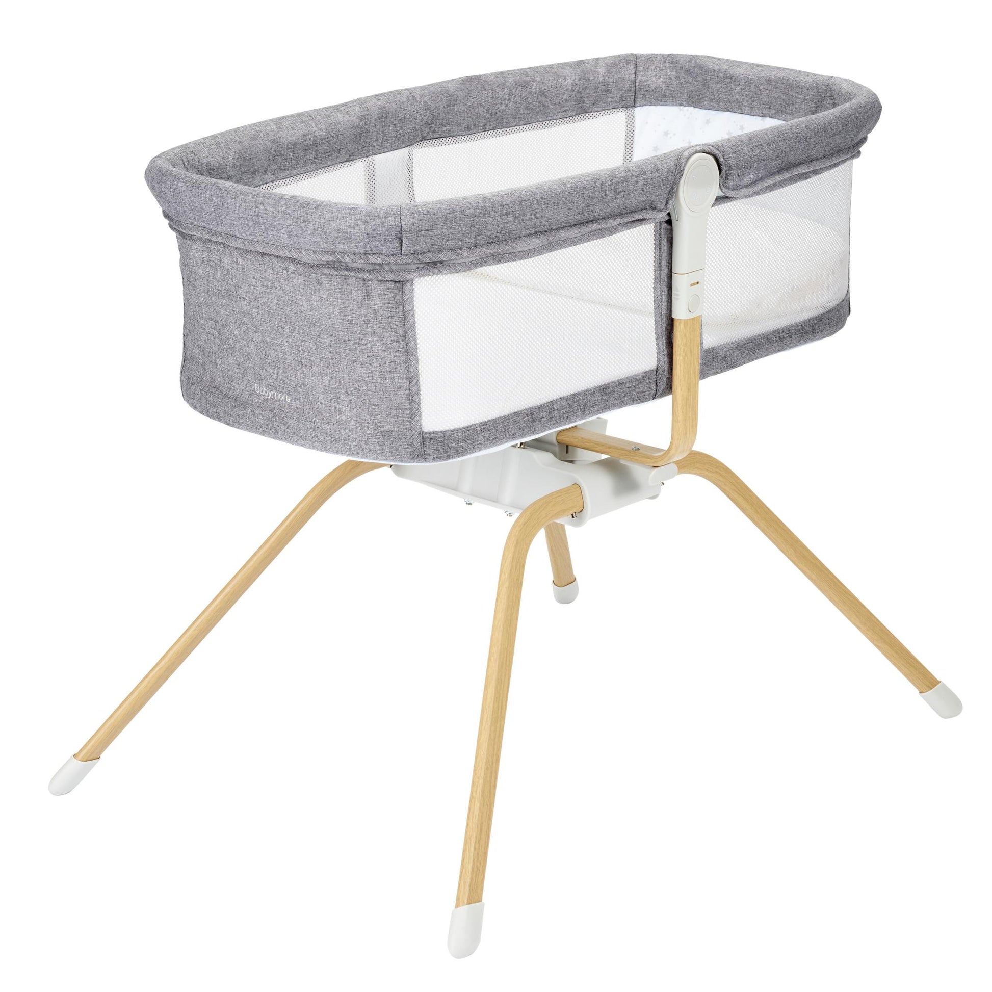 Babymore Air Motion Gliding Crib – Slate-Dreamy Nursery