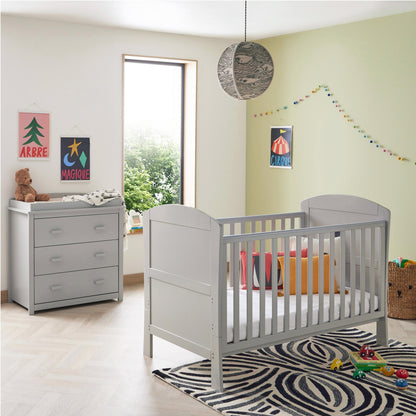 Babymore Aston 2 Piece Nursery Room Set - Grey-Dreamy Nursery